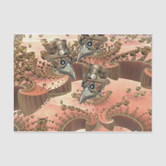 Steampunk Plague Doctors Tissuepapier (Voorkant)