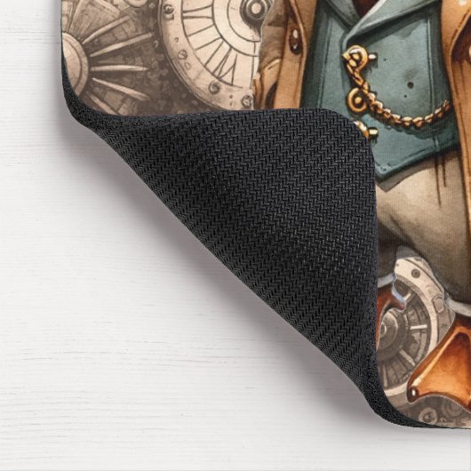 Steampunk Platypus Mousepad Muismat (Hoek)