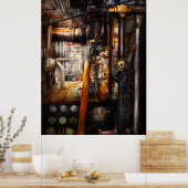 Steampunk - Plumbing - Pipes Poster (Keuken)