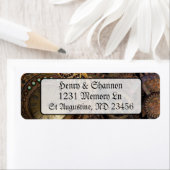 Steampunk Pocket Watch Renaissance Adresetiketten Etiket (Insitu)