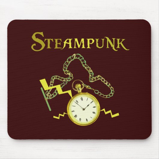 Steampunk Pocketwatch Muismat (Voorkant)