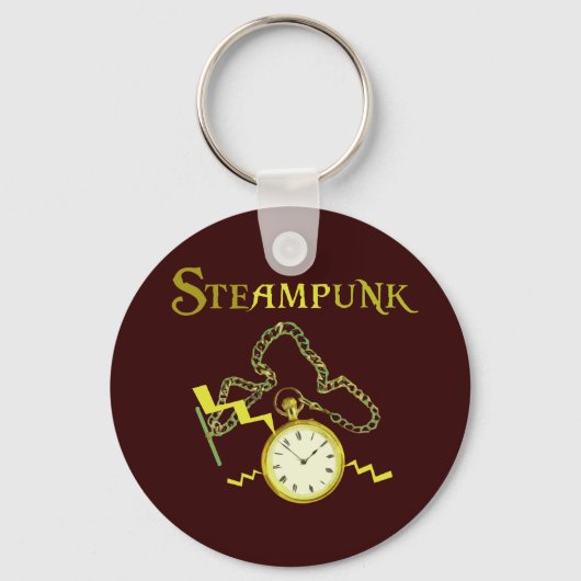 Steampunk Pocketwatch Sleutelhanger (Voorkant)