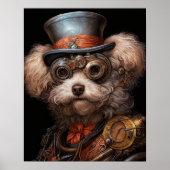 STEAMPUNK POEDEL POSTER (Voorkant)