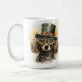 Steampunk Poodeldog Koffiemok (Links)