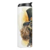 Steampunk Poodeldog Thermosbeker (Gedraaid links)