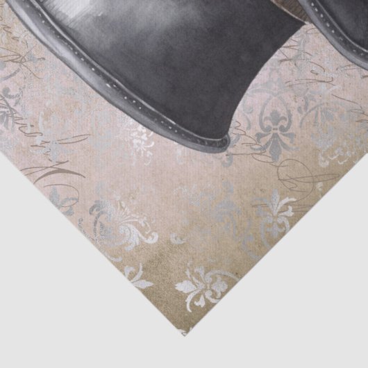 Steampunk Poodle Dog Tissuepapier (Detail)