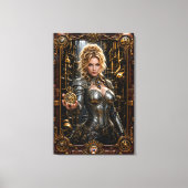 Steampunk Portret Van Ottilie Von Zale Canvas Afdruk (Voorkant)
