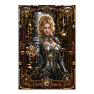 Steampunk Portret Van Ottilie Von Zale Foto Afdruk