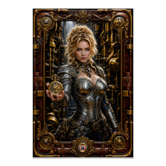 Steampunk Portret Van Ottilie Von Zale Perfect Poster