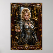 Steampunk Portret Van Ottilie Von Zale Poster (Voorkant)