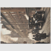 Steampunk Post Apocalyptic Cities Decoupage v11 Tissuepapier (Voorkant)