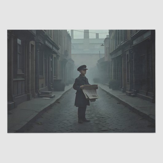 Steampunk Post Apocalyptic Cities Decoupage v3 Tissuepapier (Voorkant)