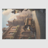 Steampunk Post Apocalyptic Cities Decoupage v4 Tissuepapier (Voorkant)