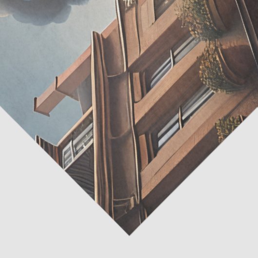 Steampunk Post Apocalyptic Cities Decoupage v6 Tissuepapier (Detail)