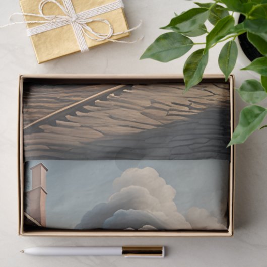 Steampunk Post Apocalyptic Cities Decoupage v6 Tissuepapier (Geschenk)