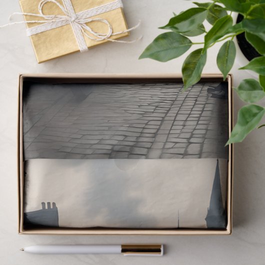 Steampunk Post Apocalyptic Cities Decoupage v7 Tissuepapier (Geschenk)