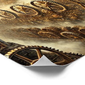 Steampunk Poster 13, de voorvrouw van de fabriek (Hoek)