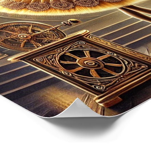 Steampunk Poster 16, De Clockwork Ballerina (Hoek)