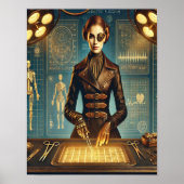 Steampunk Poster 28, de cybernetische chirurg (Voorkant)