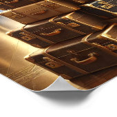 Steampunk Poster 31, de erfgename van de bagagewag (Hoek)