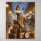 Steampunk Poster 31, de erfgename van de bagagewag (Voorkant)