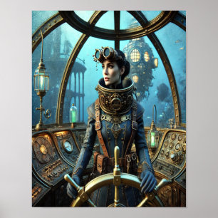 Steampunk Poster 34, de duikboot