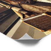 Steampunk Poster 39, het treinstation debutante (Hoek)