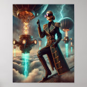 Steampunk Poster 43, de Etherborne Explorer (Voorkant)