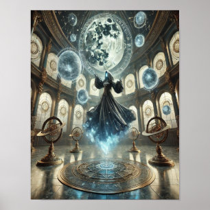 Steampunk Poster 47 De tovenares van de maan