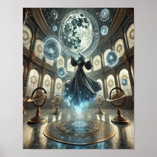 Steampunk Poster 47 De tovenares van de maan (Voorkant)