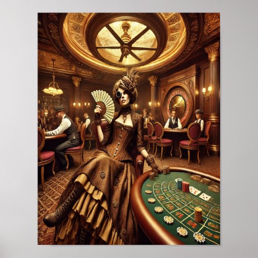 Steampunk Poster 53 De Koningin van het Grand Casi (Voorkant)