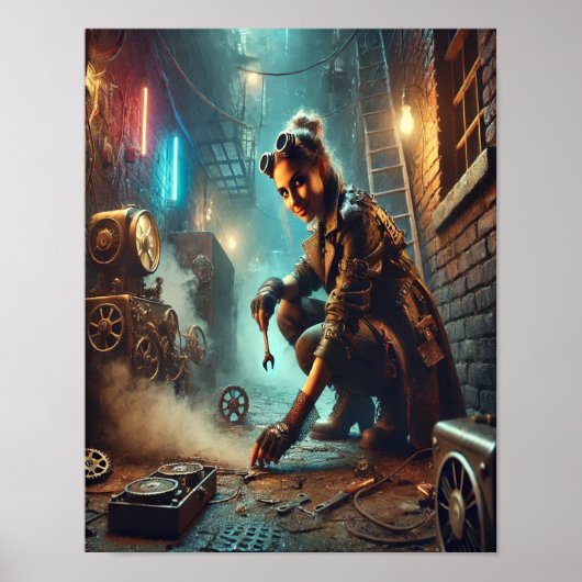 Steampunk Poster 55 The Streetwise Tinkerer (Voorkant)