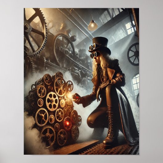Steampunk Poster 56 De Clockwork Saboteur (Voorkant)