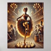 Steampunk Poster 61 De Clockwork Saloon Dancer (Voorkant)