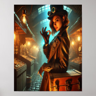 Steampunk Poster 64 De Schaduwmarkt Smokkelaar