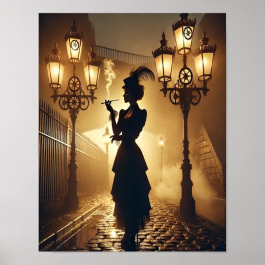 Steampunk Poster 67 De Gaslight Verleidster (Voorkant)