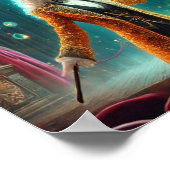 Steampunk Poster 70 De magiër van de Neon-Flare (Hoek)