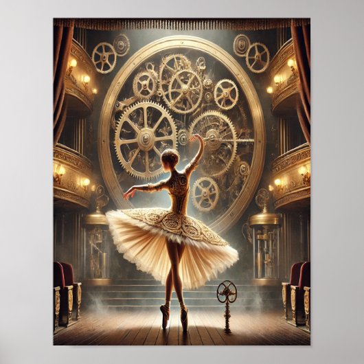 Steampunk Poster 71 De Clockwork Ballerina (Voorkant)