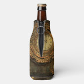 Steampunk, prachtig uurwerk flesjeskoeler (Fles Achterkant)
