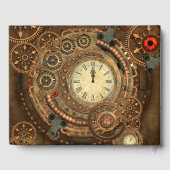 Steampunk, prachtig uurwerk gastenboek (Achterkant)