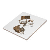 Steampunk Preacher Skeleton Tegeltje (Zijkant)