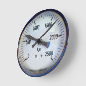 Steampunk Pressure Gauge Ronde Klok (Hoek)