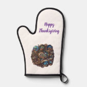 Steampunk Prettig Thanksgiving Fantasie Ovenwant (Voorkant)