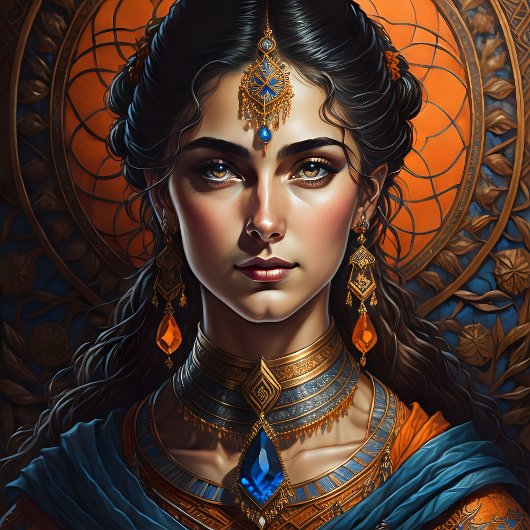 Steampunk Princess Woman decoupage v1 Tissuepapier