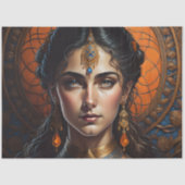 Steampunk Princess Woman decoupage v1 Tissuepapier (Voorkant)