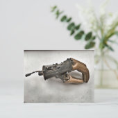 Steampunk  Prothesehand Briefkaart (Staand voorkant)