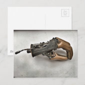 Steampunk  Prothesehand Briefkaart (Voorkant / Achterkant)