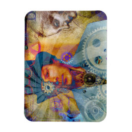Steampunk Psychedelic Gear Magnet Magneet
