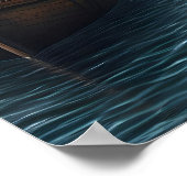 Steampunk Pug Surreal Art Old London Docks Poster (Hoek)