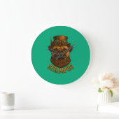 Steampunk Pug Wandklok - vintage "Steampug" (Huis)
